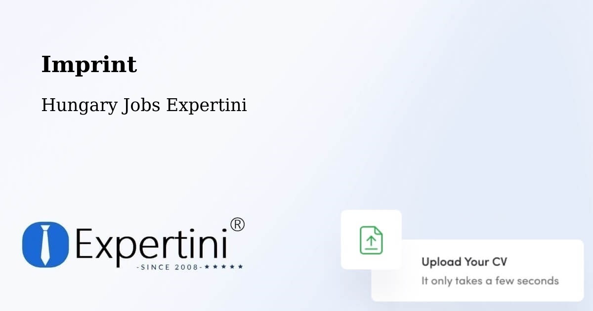Imprint – Bucsa - Hungary Jobs Expertini